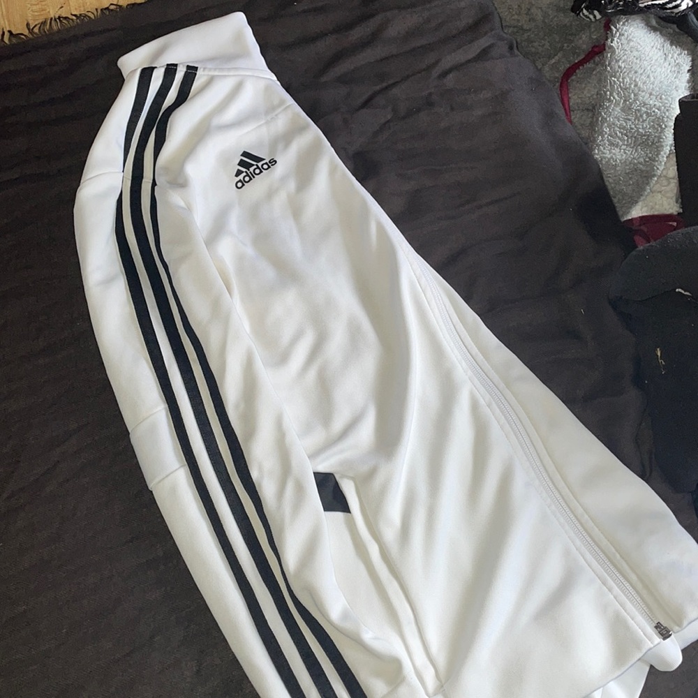 Adidas Tricot jacket white and black